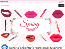 Tablet Screenshot of cosmeticos.com.mx